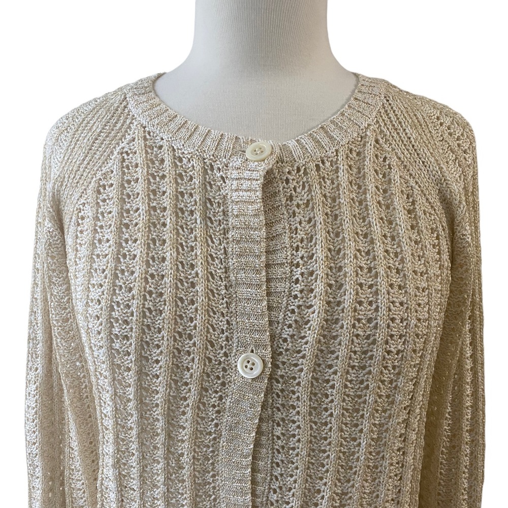 A.P.C. Beige Long Sleeve Cardigan M